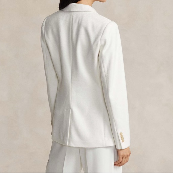 Polo Ralph Lauren Crest Patch Cream color Wool Blazer - Picture 3 of 7